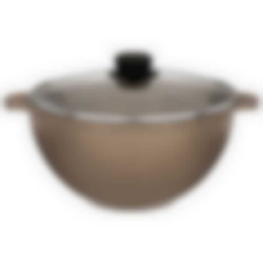 Казан со стекл крышкой agness Экселент 4 л