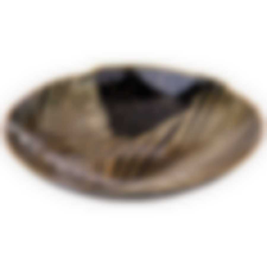 Блюдо глубокое Bohemia black d=33см h=6.7 cm