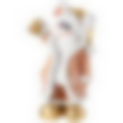 Фигурка декоративная Зайка с колокольчиком в руке высота=45см