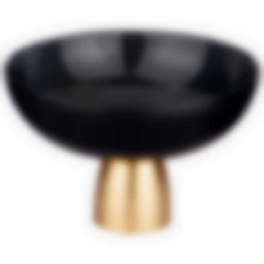 Блюдо на ножке Bohemia black d=24см h=15.5 см