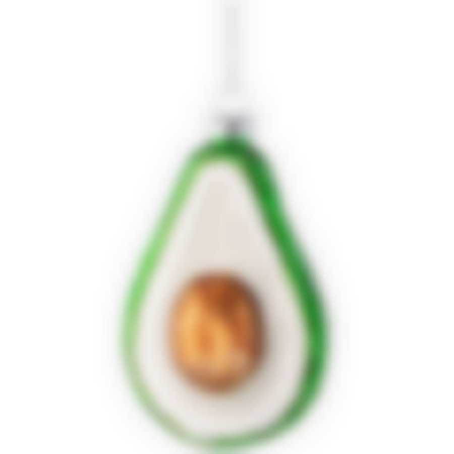 Елочная игрушка авокадо 5,5x4x9,5 см