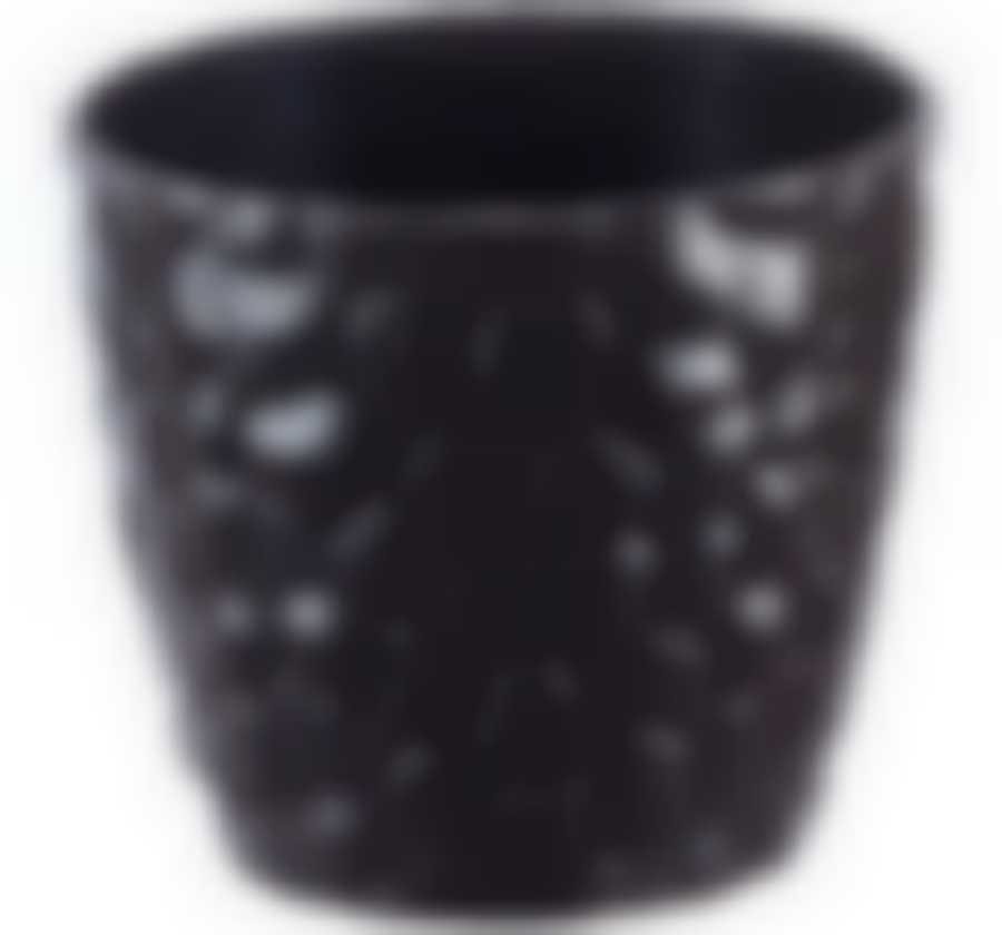 Кашпо КАМНИ 260мм 8л (коричневый ротанг)