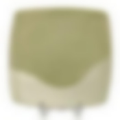 Тарелка квадратная ф.Принц 190 х190 мм Акварель фисташковая Башкирский фарфор