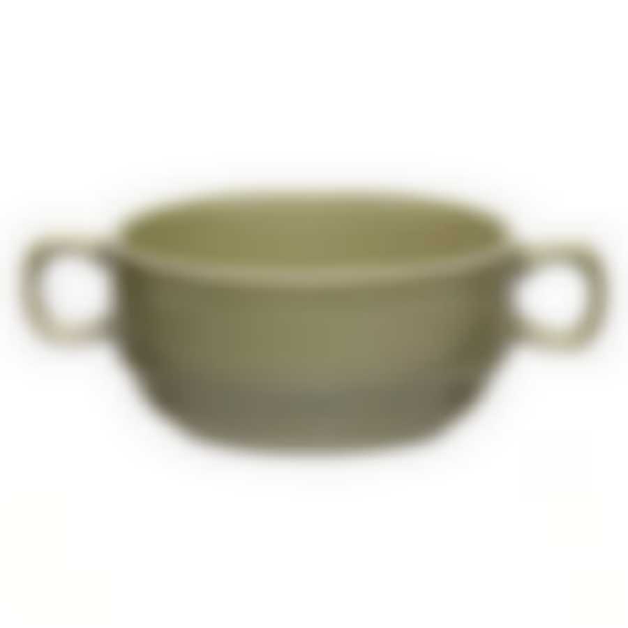 Чашка бульонная ф.Принц 380 мл Акварель фисташковая Башкирский фарфор