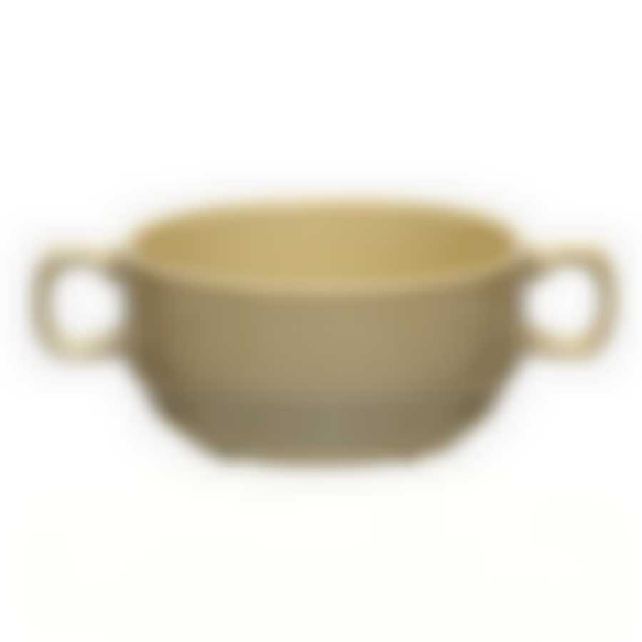 Чашка бульонная ф.Принц 380 мл Акварель желтая Башкирский фарфор