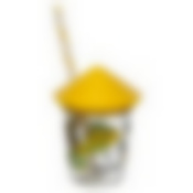 Стакан 320 мл с трубочкой