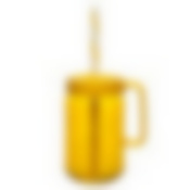 Кружка 370 мл с трубочкой цв.