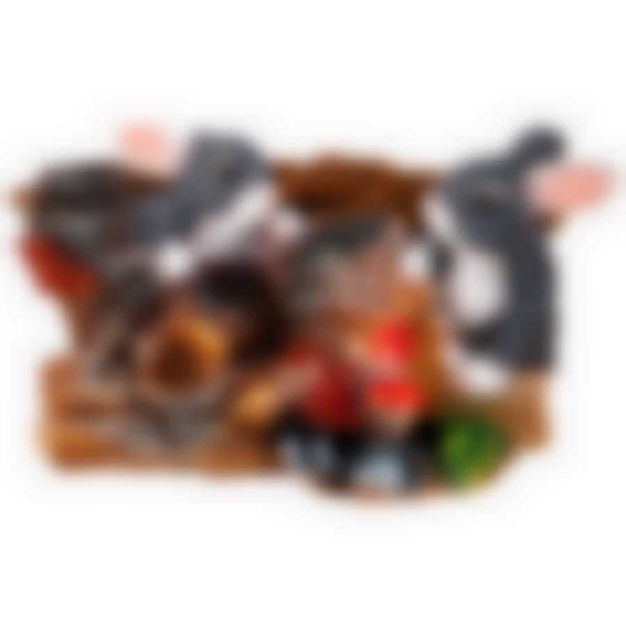 Кашпо Пень с зайцами 30*18*17 см