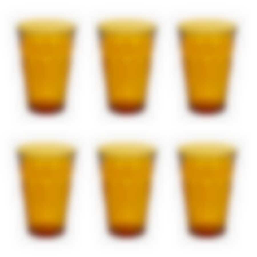 Набор стаканов французских PICARDIE AMBER 6шт 360мл