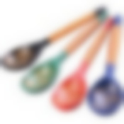 Ложка деревянная чайная Золотая кудрина