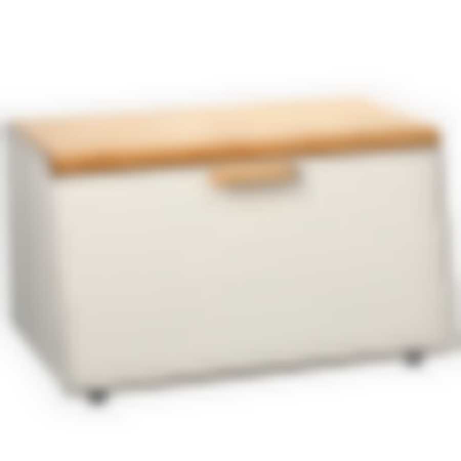 Хлебница 35,5х21,5х21см. метал/бамбукМВ