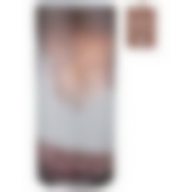 Ваза цилиндр bronco Art collection pink высота 25см