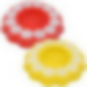 Блюдо для кулича и яиц "Цветок". Диаметр 26,5см, высота 4см. 2цв NEW