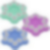 Блюдо для кулича и яиц "Звезда". Диаметр 29,5см, высота 4см. 3цв NEW