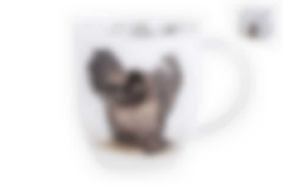 Кружка 420 мл Ежик в тумане (картинка 2-х сторонняя ежик/сова)