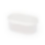 Емкость для СВЧ 0,65л овальная (белый)