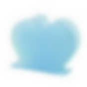 Салфетница "Яблочко" голубая