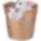 Кашпо Зайчики в золотом ведре " 19*22*23см