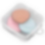 Набор спонжей для макияжа в контейнере "На пальчик" 3 шт. Размер: спонж 3х4см, контейнер 5х5,5х2см. NEW