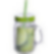 Кружка с крышкой и трубочкой 400мл