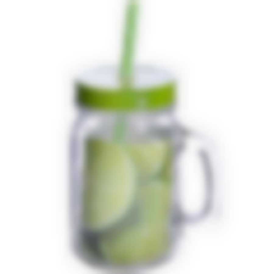 Кружка с крышкой и трубочкой 400мл