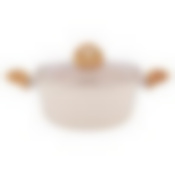 Кастрюля а/пр литая 4,0л стекл/кр Ваниль ТМ Традиция