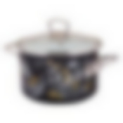 Кастрюля эмал цил Botany black 5,5л TM Appetite