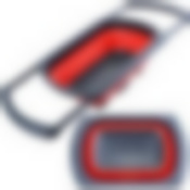 Дуршлаг с выдвиж. ручками, КРАСНЫЙ.MB