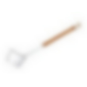 Ковш из алюминия 0,2 л, длина 47 см, белый