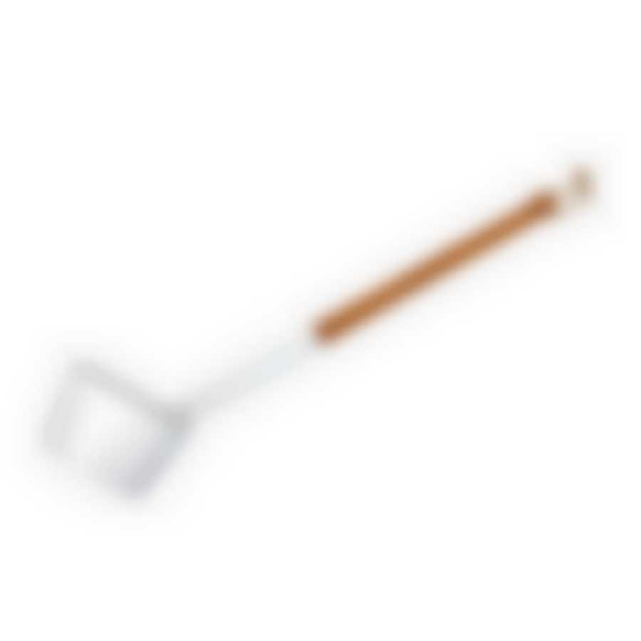 Ковш из алюминия 0,2 л, длина 47 см, белый