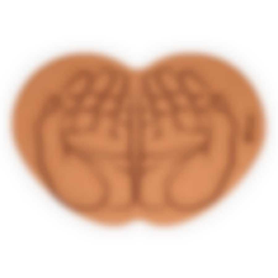 Коврик пробковый 43*30 см "Ладони" для бани и сауны