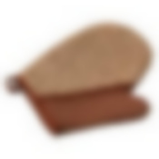 Мочалка из рами, варежка с хлопком, 18х21 см, medium