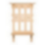 Вешалка с полкой и скамейкой, 173х110х32 см, сосна, класс АB