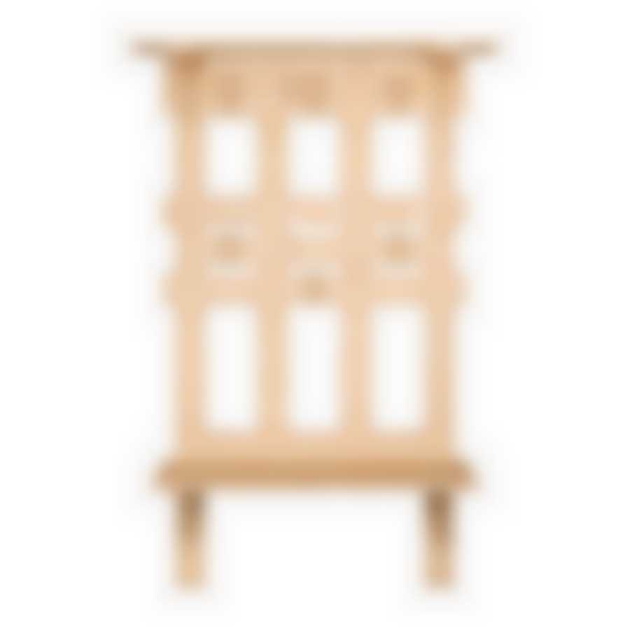 Вешалка с полкой и скамейкой, 173х110х32 см, сосна, класс АB