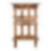 Вешалка с полкой и скамейкой, 173х110х32 см, обожжённая сосна, класс АВ