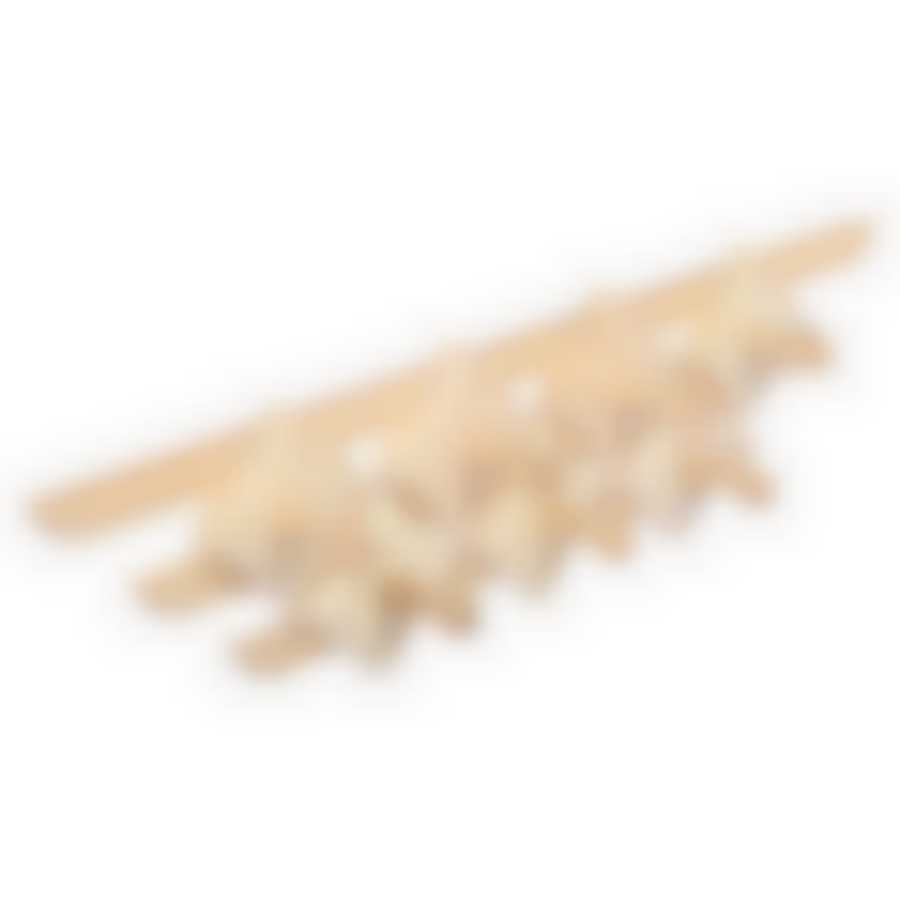 Вешалка "Трапеция", 7 крючков, 57х24х7 см, липа