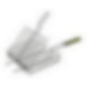 Решетка-гриль универсальная с АНТИПРИГАРНЫМ покрытием, веер в ПОДАРОК, 57(+5)x30x25x5,5cм