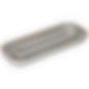 Менажница овальная 2 секции bronco Soul kitchen 30*11,5*3,5 см серая 