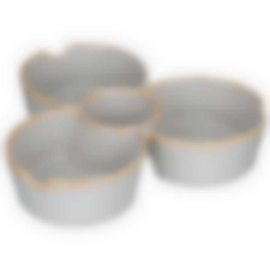 Менажница 4 секции bronco Soul kitchen 22*5 см серая 