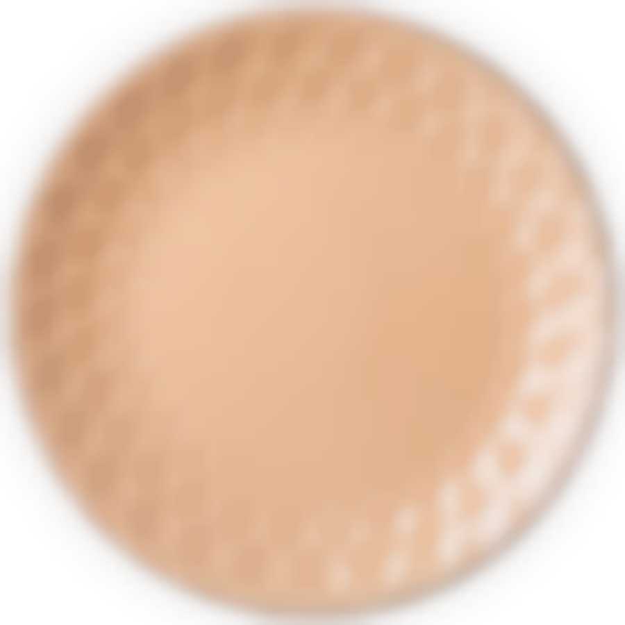 Тарелка подстановочная 24 см коллекция Мираж цвет: какао с молоком