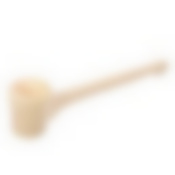 Ковш - черпак точёный, 0,25 л, с горизонтальной ручкой, липа