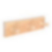 Вешалка 3-х рожковая, с орнаментом "Рогожка", 25х6,5х7,5 см, липа