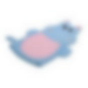 Мочалка для нежной и чувствительной кожи "Зверушки" (лягушка, заяц, хрюшка, бегемот, корова, ослик)