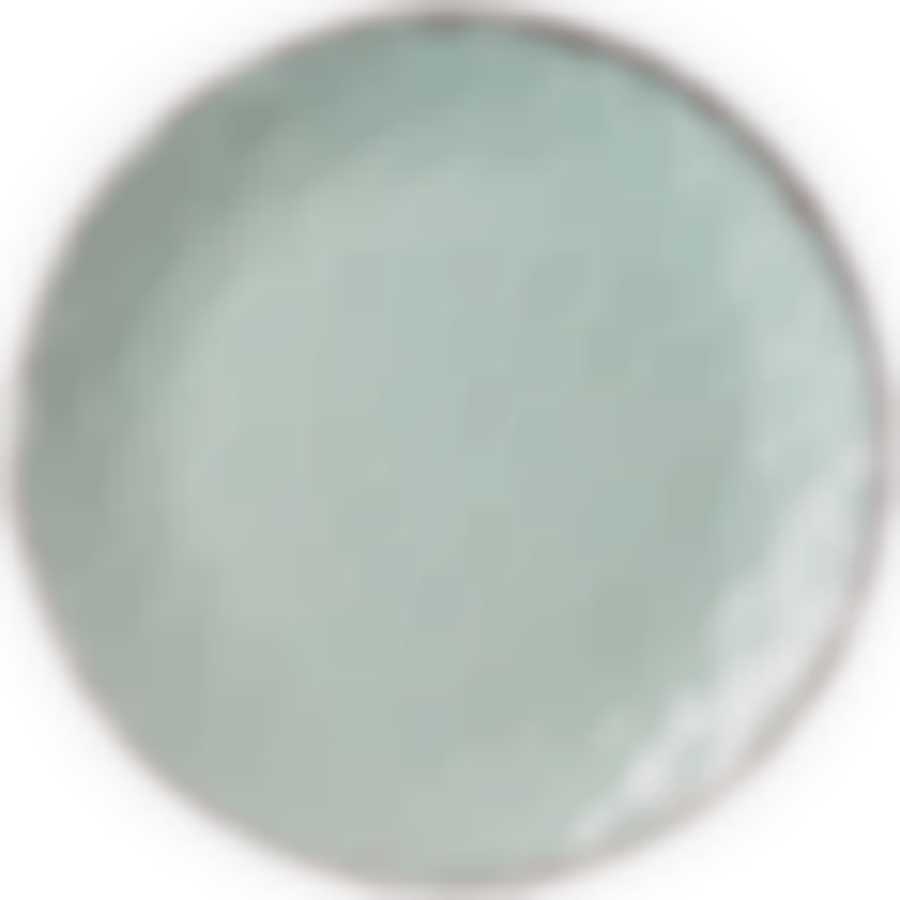 Тарелка десертная 19 см коллекция Отражение цвет:зеленая мята