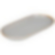 Тарелка овальная bronco Soul kitchen 30*14,5*2,5 см серая 