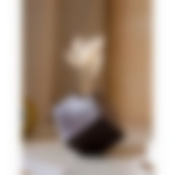 Ваза настольная "Куб", коричневая, керамика, 12 см