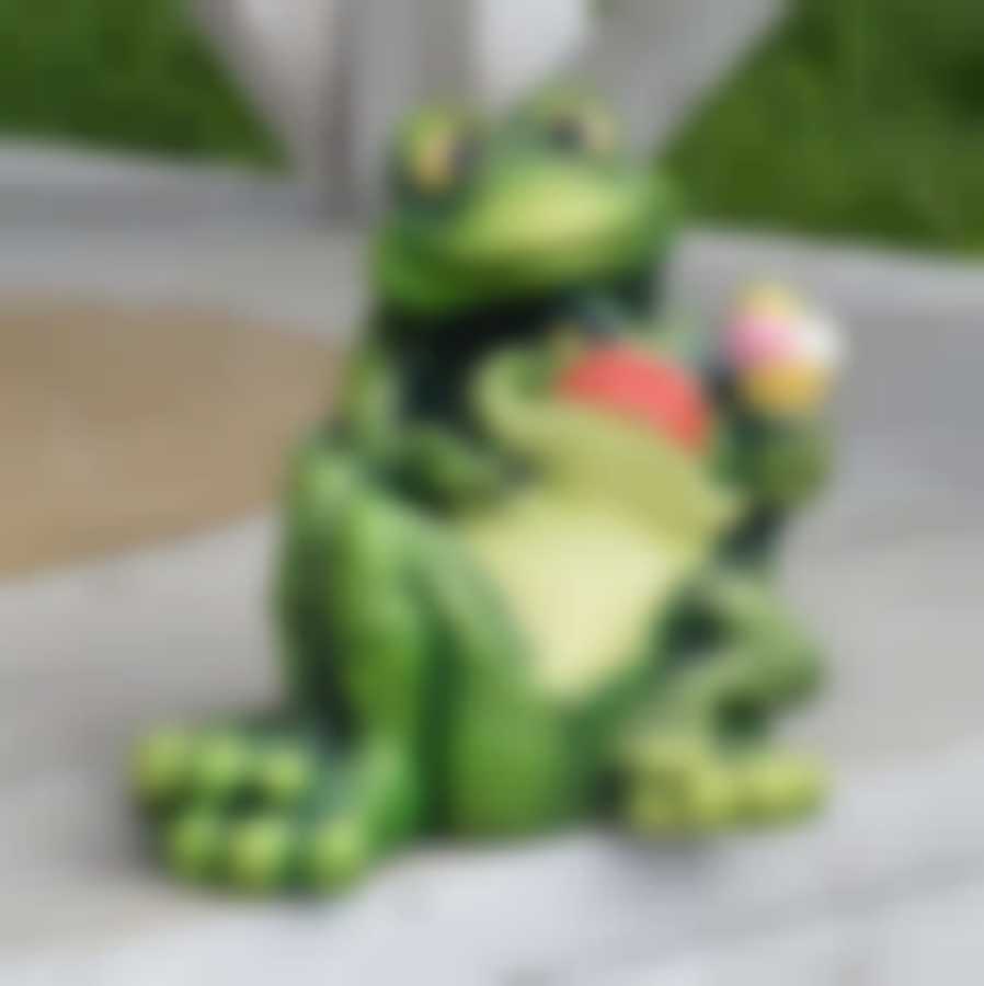 Садовая фигура «Ква-ки с мороженным»