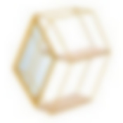 Подвесная полка-зеркало "Ромб"