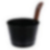 Бадья из стали 4 л, черная