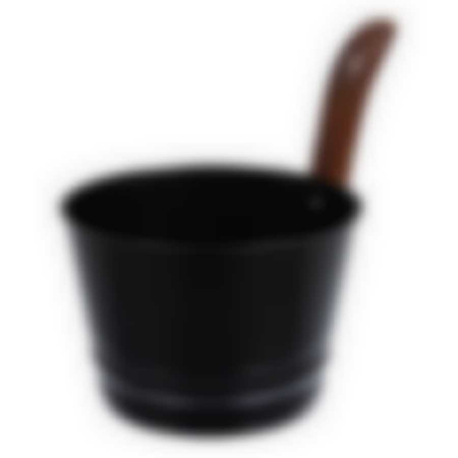 Бадья из стали 4 л, черная